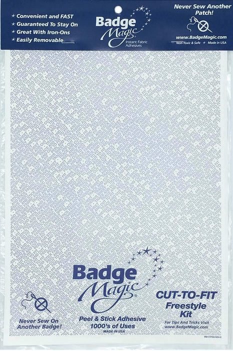 3 Sheets Badge Magic Patch Attach Fabric Adhesive Bond Scouting