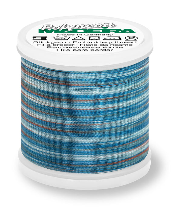 Madeira Polyneon 40 | Machine Embroidery Thread | Multicolor | 220 Yards | 9845-1607 | Lagoon