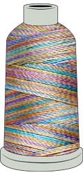 Madeira Polyneon #40 | Machine Embroidery Thread | 1,100 yards | Variegated | 919-1603