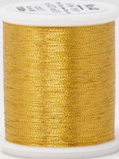 Madeira FS Metallic #40 Embroidery Thread - Spools 1,100 yds Gold 1 - Color 4001
