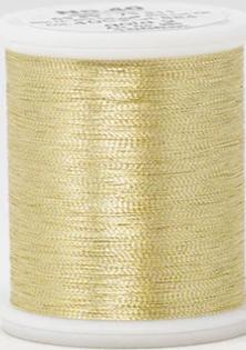 Madeira FS Metallic #40 Embroidery Thread - Spools 1,100 yds Gold 2 - Color 4002