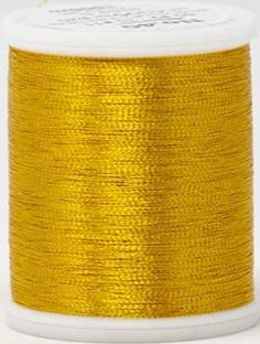 Madeira FS Metallic #40 Embroidery Thread - Spools 1,100 yds Gold 5 - Color 4005