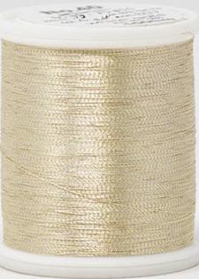 Madeira FS Metallic #40  Embroidery Thread - Spools 1,100 yds White Gold - Color 4022