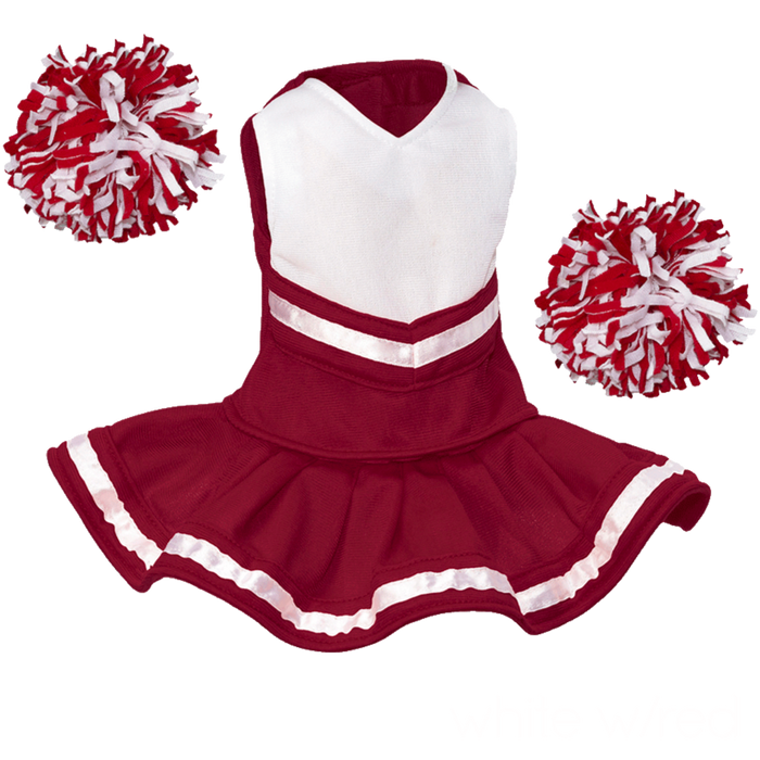18 Doll Cheer 5 Pc Outfit: Red – Handmade Designs for Dolls