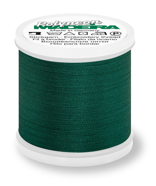 Madeira Polyneon 40 | Machine Embroidery Thread | 440 Yards | 9845-1704 | Mallard Green