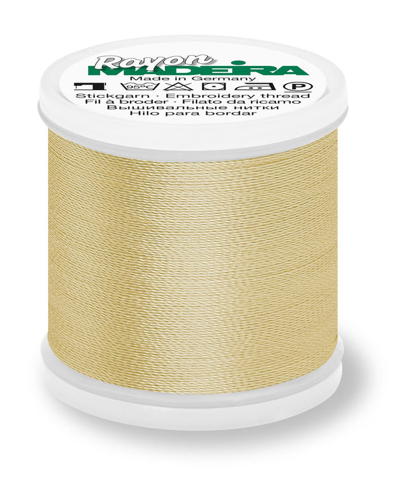Madeira Rayon 40 | Machine Embroidery Thread | 220 Yards | 9840-1070 | Gold