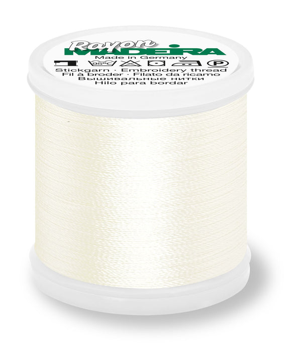 Madeira Rayon 40 | Machine Embroidery Thread | 220 Yards | 9840-1067 | Cream