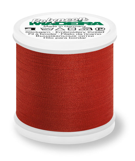 Madeira Polyneon 40 | Machine Embroidery Thread | 440 Yards | 9845-1821 | Rust