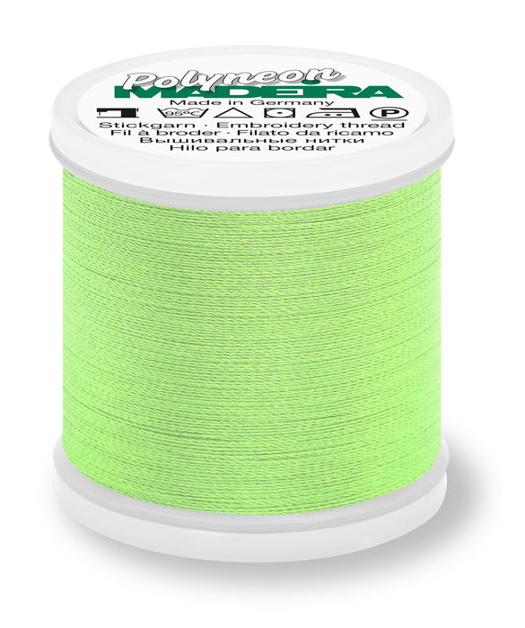 Madeira Polyneon 40 | Machine Embroidery Thread | 440 Yards | 9845-1748 | Margarita Lime