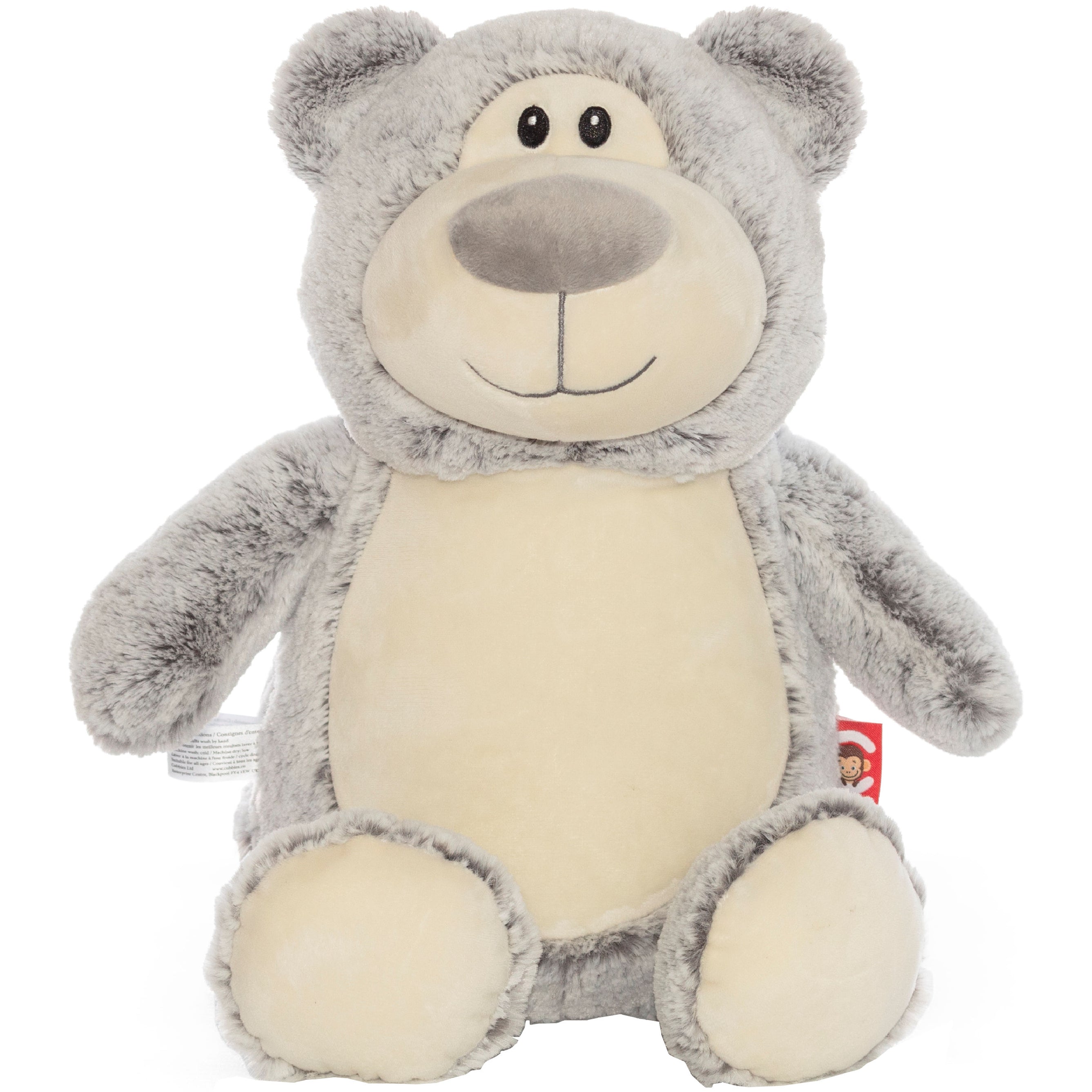 Cubbies Classic Collection Embroidery Blank - Cubbyford Grey Teddy Bea ...