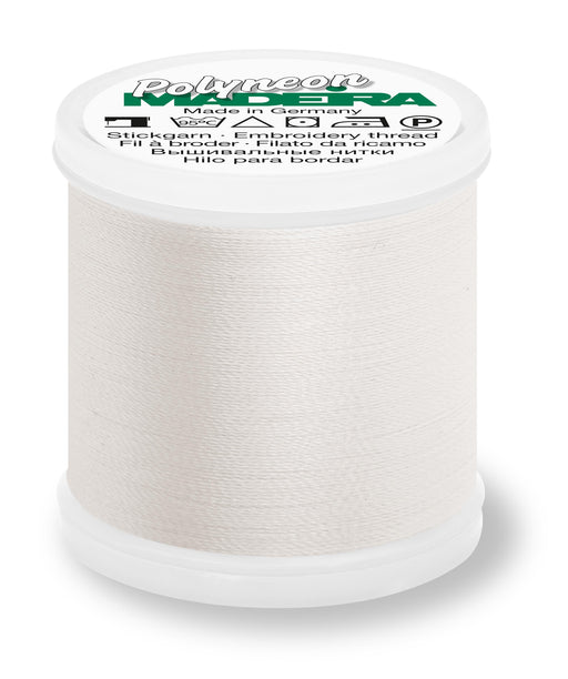 Madeira Polyneon 40 | Machine Embroidery Thread | 440 Yards | 9845-1803 | Off White
