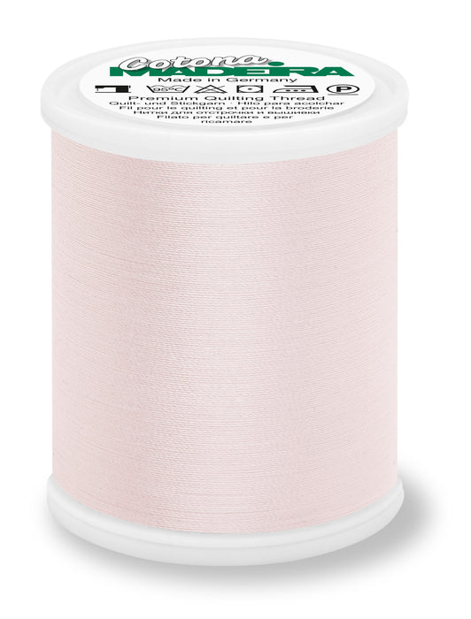 Madeira Cotona 50 | Cotton Machine Quilting & Embroidery Thread | 1100 Yards | 9350-591 | Baby Pink