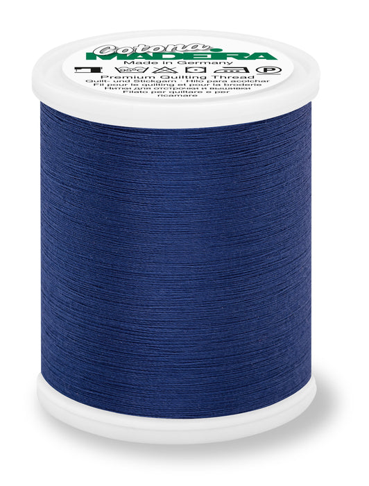 Madeira Cotona 50 | Cotton Machine Quilting & Embroidery Thread | 1100 Yards | 9350-681 | Cobalt