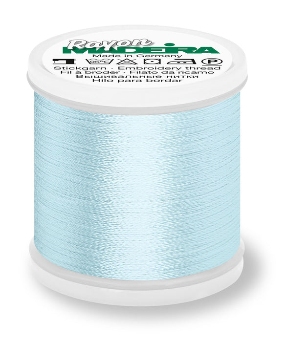 Madeira Rayon 40 | Machine Embroidery Thread | 220 Yards | 9840-1074 | Powder Blue