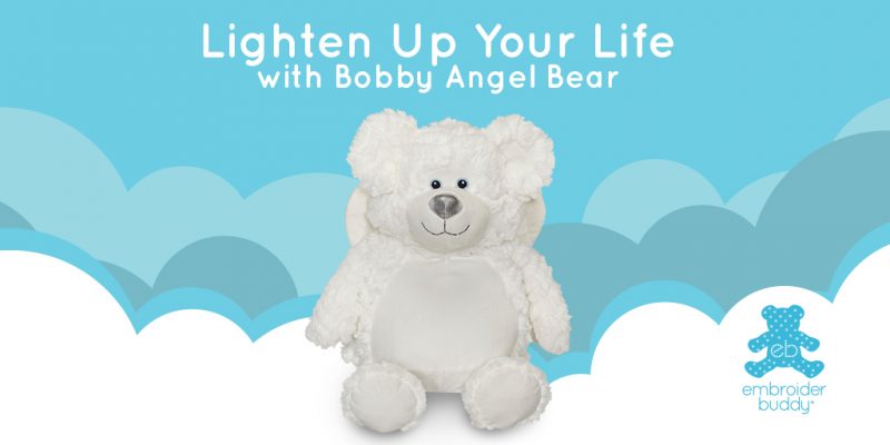 16" EB Bobby Angel Buddy Bear - White 13092
