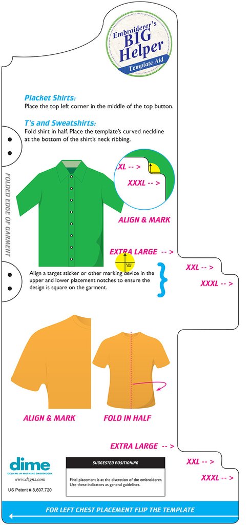 Alignment Stickers Embroidery Placement & Alignment Tools — AllStitch Embroidery Supplies
