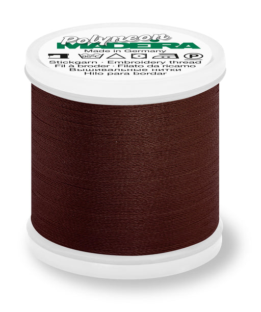 Madeira Polyneon 40 | Machine Embroidery Thread | 440 Yards | 9845-1859 | Sable Brown