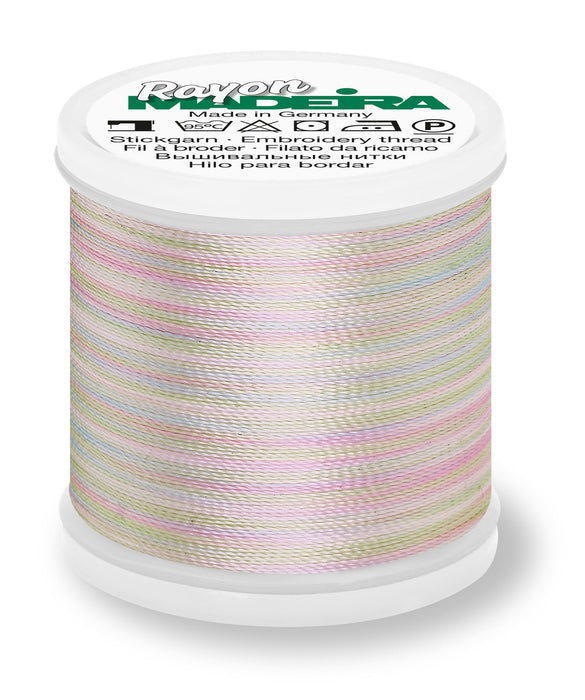 Madeira Rayon 40 | Machine Embroidery Thread | 220 Yards | 9840-2101 | Baby Blue, Pink, Mint Multicolor