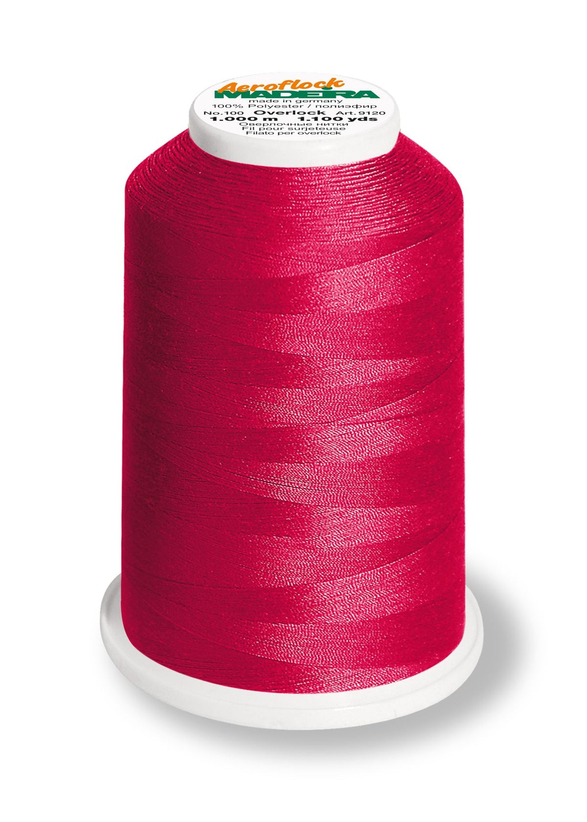 Madeira Aeroflock 100 | Thick Serger Thread | 1100 yards | 9120-9984 ...