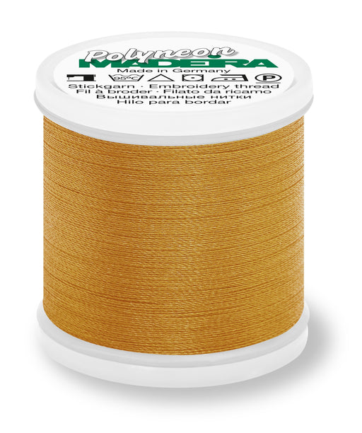 Madeira Polyneon 40 | Machine Embroidery Thread | 440 Yards | 9845-1625 | Autumn Gold