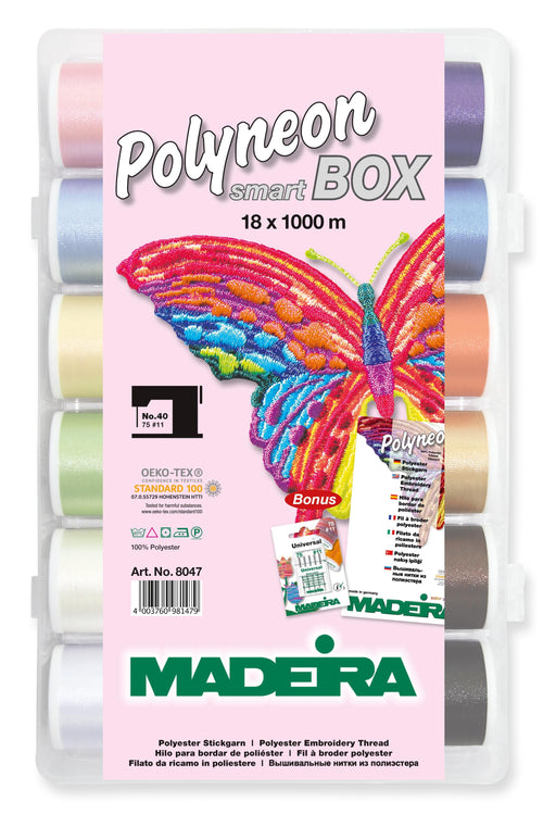 Madeira Poly Embroidery Thread White Color 1801 — AllStitch Embroidery  Supplies
