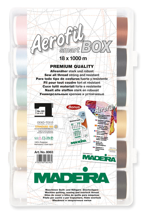 Madeira Aerofil 120 | 18 Spools x 1100 Yards