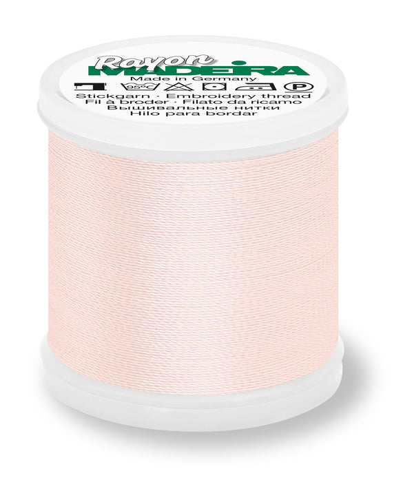 Madeira Rayon 40 | Machine Embroidery Thread | 220 Yards | 9840-1013 | Peach Blush