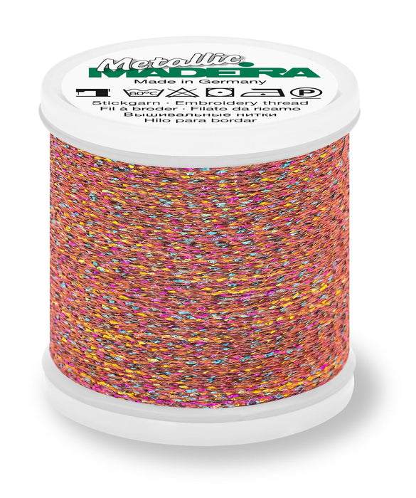 Madeira Sparkling Metallic 40 | Machine Embroidery Thread | 220 Yards | 9842-274 | Coral Fish