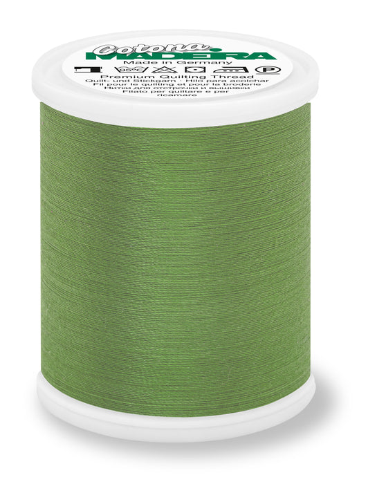 Madeira Cotona 50 | Cotton Machine Quilting & Embroidery Thread | 1100 Yards | 9350-713 | Medium Avocado