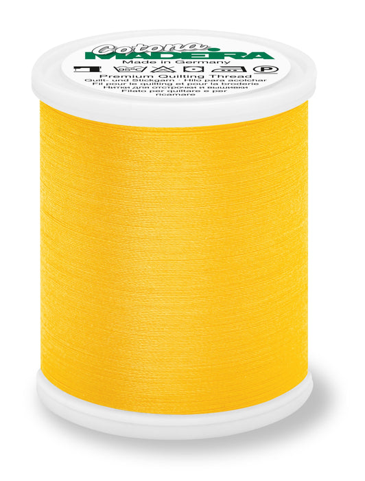 Madeira Cotona 50 | Cotton Machine Quilting & Embroidery Thread | 1100 Yards | 9350-668 | Goldenrod