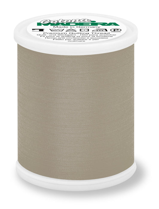 Madeira Cotona 50 | Cotton Machine Quilting & Embroidery Thread | 1100 Yards | 9350-700 | Greige