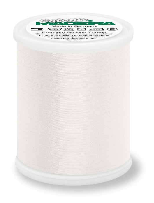 Madeira Cotona 50 | Cotton Machine Quilting & Embroidery Thread | 1100 Yards | 9350-503 | Antique White