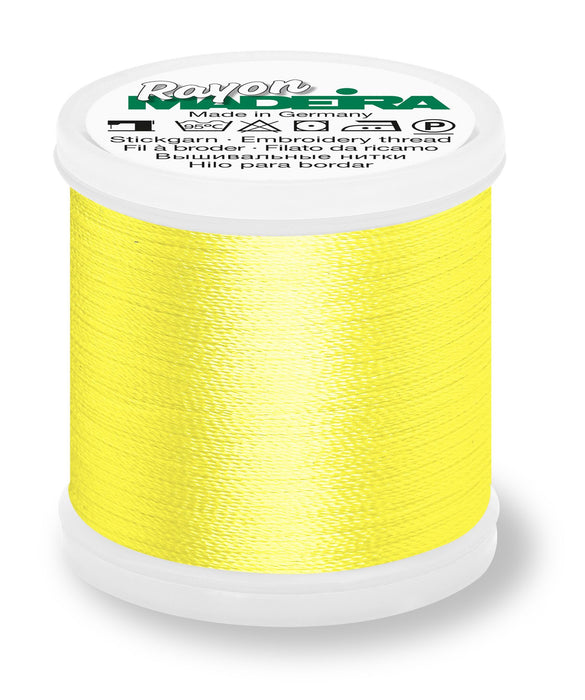 Madeira Rayon 40 | Machine Embroidery Thread | 220 Yards | 9840-1223 | Mimosa Yellow