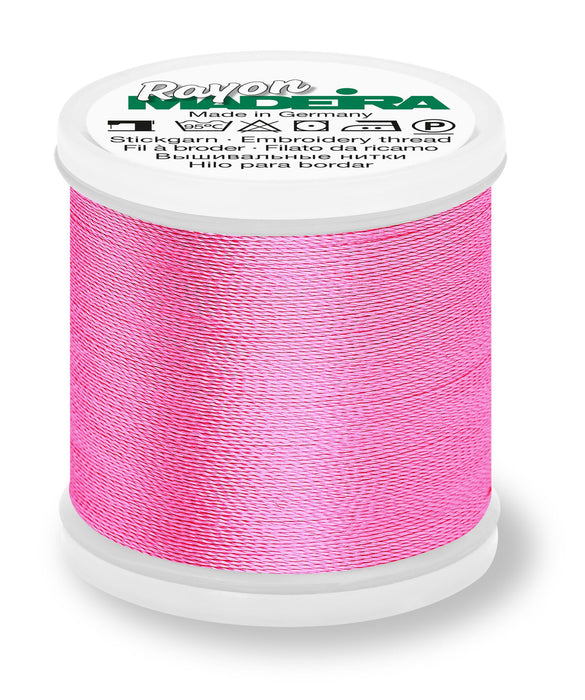 Madeira Rayon 40 | Machine Embroidery Thread | 220 Yards | 9840-1107 | Coral