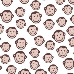 Quick Stitch Embroidery Paper: Monkey Faces