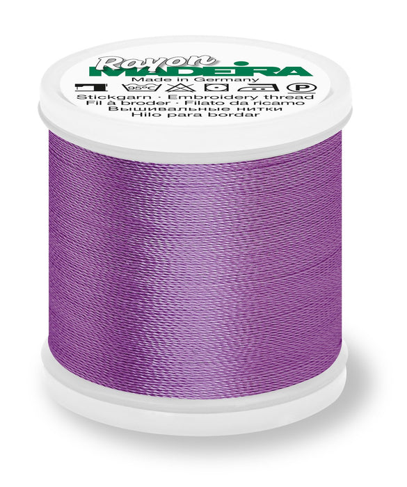 Madeira Rayon 40 | Machine Embroidery Thread | 220 Yards | 9840-1032 | Med. Purple