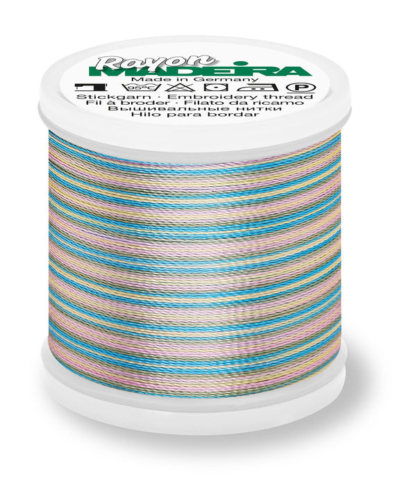 Madeira Rayon 40 | Machine Embroidery Thread | Multicolor | 220 Yards | 9840-2103 | Baby Pink, Mint, Blue