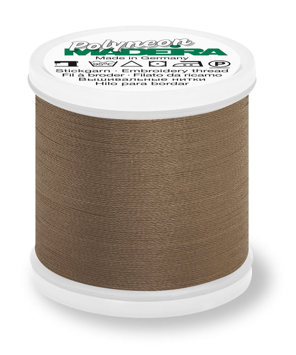 Madeira Polyneon 40 | Machine Embroidery Thread | 440 Yards | 9845-1936 | Taupe