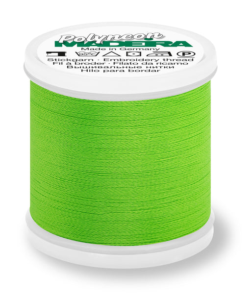 Madeira Polyneon 40 | Machine Embroidery Thread | 440 Yards | 9845-1850 | Neon Lime