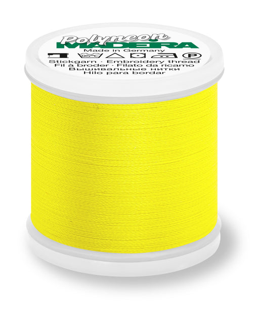 Madeira Polyneon 40 | Machine Embroidery Thread | 440 Yards | 9845-1924 | Bright Yellow
