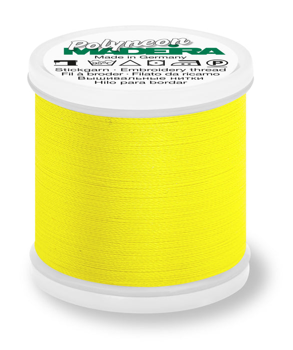 Madeira Polyneon 40 | Machine Embroidery Thread | 440 Yards | 9845-1924 | Bright Yellow
