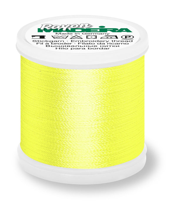 Madeira Rayon 40 | Machine Embroidery Thread | 220 Yards | 9840-1023 | Lemon Yellow