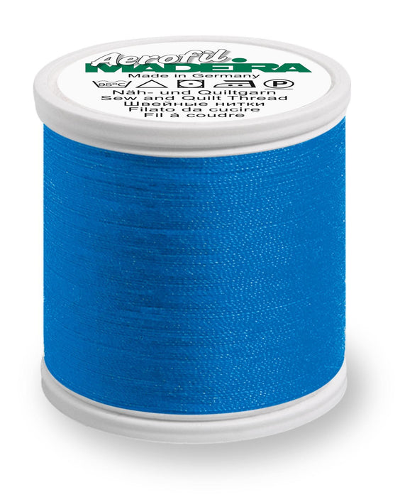 Madeira Aerofil 120 | Polyester Sewing-Construction Thread | 440 yards | 9125-8941 | Sky Blue