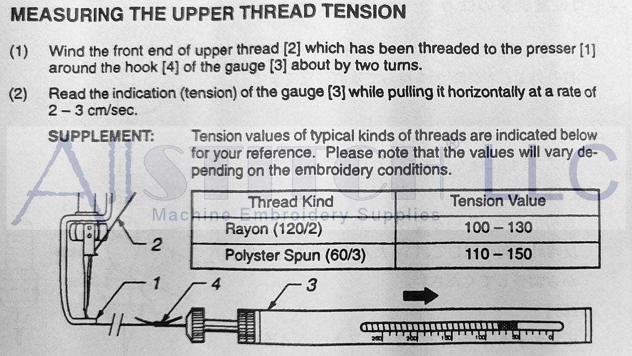 Tajima Thread Tension Gauge (TTG) — AllStitch Embroidery Supplies