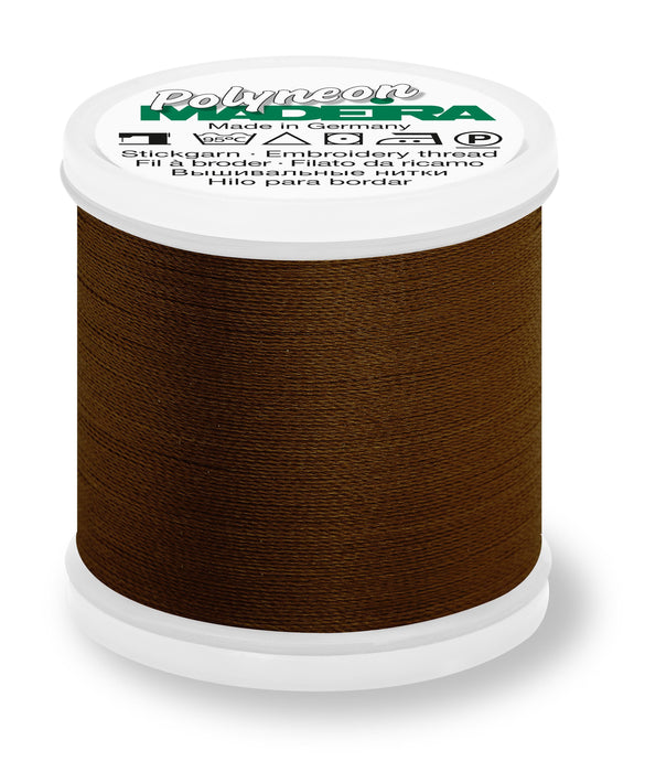Madeira Polyneon 40 | Machine Embroidery Thread | 440 Yards | 9845-1957 | Burnt Taupe