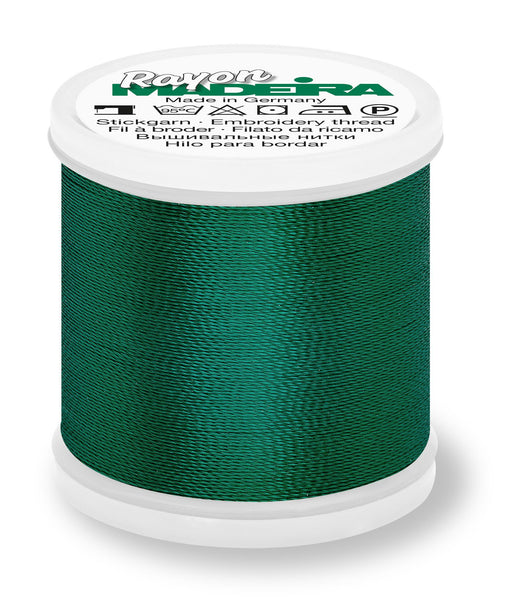 Madeira Rayon 40 | Machine Embroidery Thread | 220 Yards | 9840-1103 | Dark Pine Green