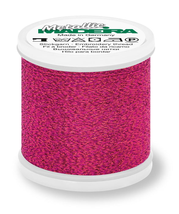 Madeira Sparkling Metallic 40 | Machine Embroidery Thread | 220 Yards | 9842-18 | Begonia