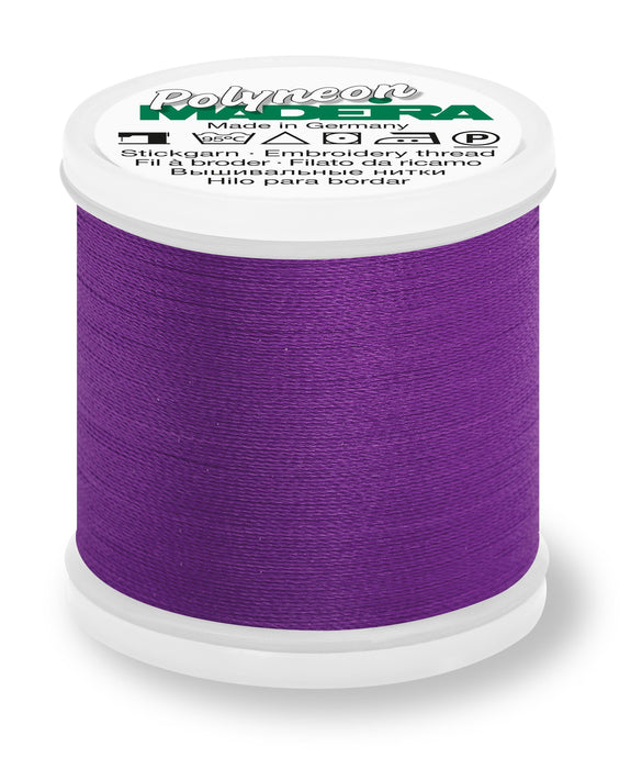 Madeira Polyneon 40 | Machine Embroidery Thread | 440 Yards | 9845-1880 | Deep Lilac