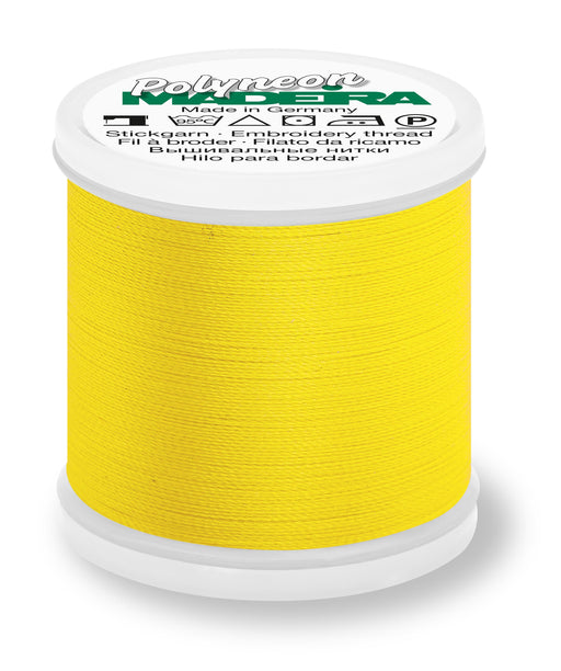 Madeira Polyneon 40 | Machine Embroidery Thread | 440 Yards | 9845-1971 | Canary Gold