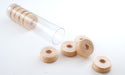 light tan Clear-Glide Plastic Sided Embroidery Bobbins - Tubes of 8 Class 15